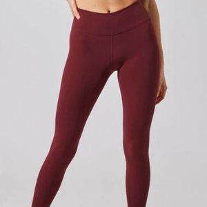 MPG High-waisted Full-length Leggings Deep Dark Maroon Colour Women's size M